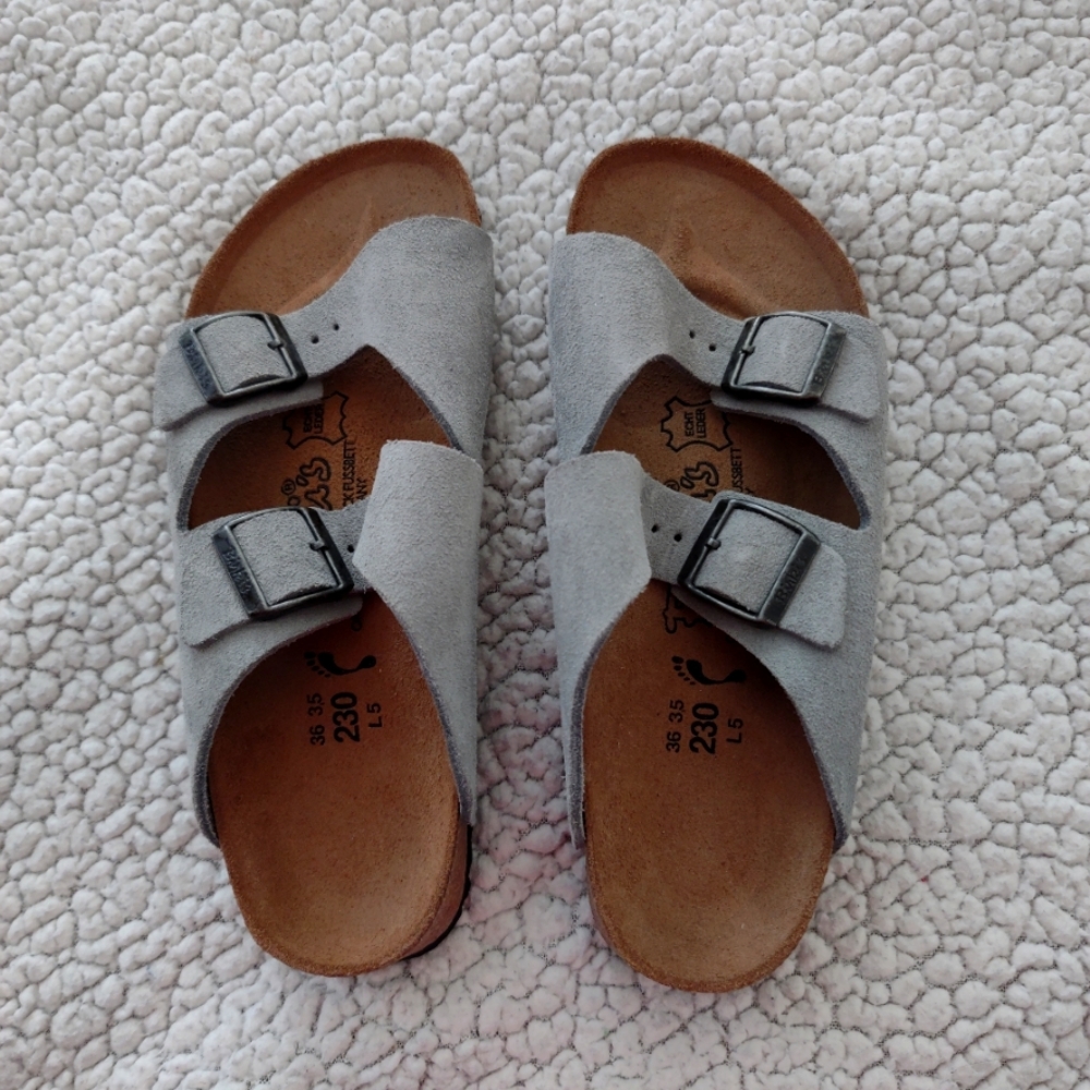 Gray Suede Birkenstock, size 36